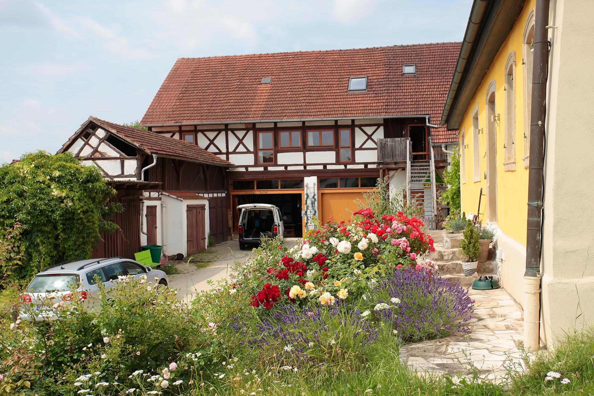 Gemuetliches Apartment Mit Galerie Im Ferienhof Litzendorf Extérieur photo